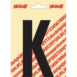 Deco letter k nobel zwart 120 mm - Pickup