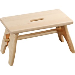 Houten opstapje/voetenbank krukje - 42 x 20 cm - Huishoudkrukjes - Huishoudkrukjes