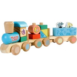 Rubo Toys Rubo Toys Woezel en Pip houten trein