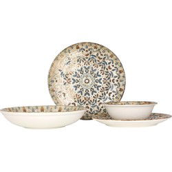 Rinart Serviesset (Large) - Aztec - 24 delig - 6 Personen - Porselein