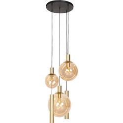 Steinhauer hanglamp Bollique led - amberkleurig - metaal - 60 cm - GU10 fitting - 3801ME