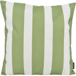 Sierkussen Streep Groen - Outdoor | 45 x 45 cm | Katoen/Polyester