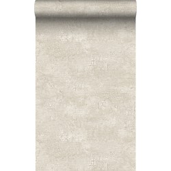 Origin Wallcoverings behang natuursteen met craquelé effect beige - 53 cm x 10,05 m - 347563