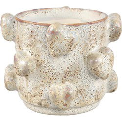 PTMD Bloempot Valentin - 22x21x17 cm - Keramiek - Creme