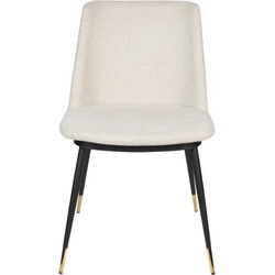 Eetkamerstoel Beige - Zithoogte 46cm - Stoel Lionel - Set van 2