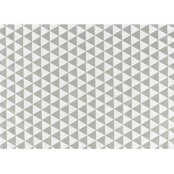 Krumble Theedoek Driehoek patroon - 40 x 60 cm - Katoen - Grijs/wit