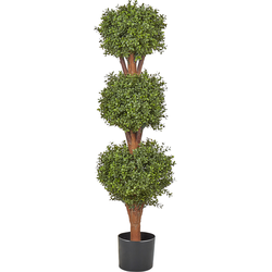 Beliani BUXUS BALL TREE - Kunstplant-Groen-Synthetisch materiaal