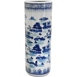 Fine Asianliving Parapluhouder Porselein Blauw-Wit Diverse Designs