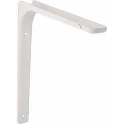 AMIG Plankdrager/planksteun van metaal - gelakt wit - H250 x B350 mm - Plankdragers