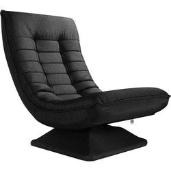 Relax Lounger Aberdeen Stof Zwart