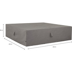 Hoes voor tuinset 130x130 cm grijs - Madison