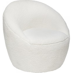 Fauteuil Cocoon Teddy Beige Wit