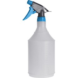 Waterspray plantensproeier grijs/blauw 1 liter - Plantenspuiten