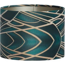 Light & Living - kap - Tiara - groen - textiel - Ø 20cm - E27 - 2220952