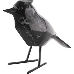 Present Time - Beeld Bird Large Marble - Zwart