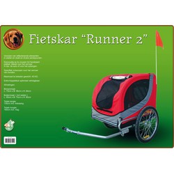 Fietskar Runner 2 rood/grijs