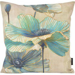 Painted Flowers #1 | 45 x 45 cm | Kussenhoes | Katoen/Linnen