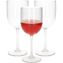 2x stuks onbreekbaar wijnglas transparant kunststof 48 cl/480 ml - Wijnglazen