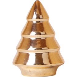 Kolibri Home | Ornament - Decoratie beeld Kerstboom - 12cm hoog - Gold