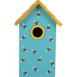Clayre & Eef Vogelhuis Blauw Hout