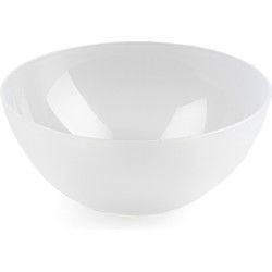 Plasticforte Serveerschaal/saladeschaal - D20 x H8 cm - kunststof - transparant - Serveerschalen
