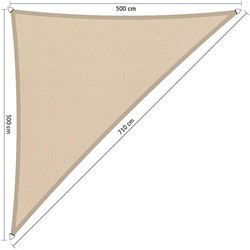Shadow Comfort waterafstotend 90 graden driehoek 5x5x7,1m Roma