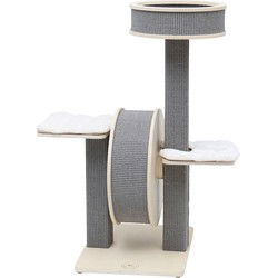 4animalz® Stabiele Krabpaal met katten Loopwiel - 106 cm hoog