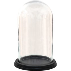 Clayre & Eef Stolp  Ø 20x28 cm Transparant Glas Rond Glazen Stolp