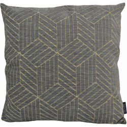 Salla Antraciet | 45 x 45 cm | Kussenhoes | Katoen/Polyester