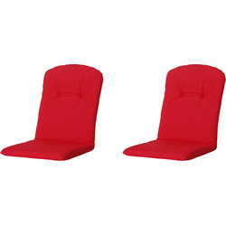 Madison Kussen - Kuip Hoog - Panama Red - 45x96 - Rood - 2 Stuks