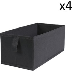 Set van 4 vouwlades uit non-woven 28x14x11cm