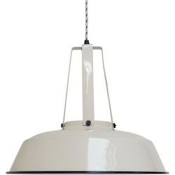 HK-living hanglamp L "Workshop", zand Ø 45 cm, industriële lamp, metaal, 45x40 cm