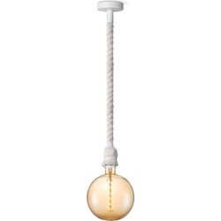 Home sweet home hanglamp Leonardo wit Spiral g180 - amber