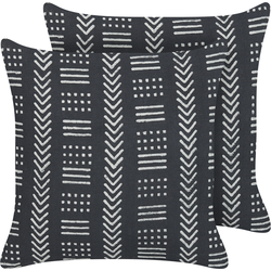 BENZOIN  - Sierkussen set van 2 - Gebroken wit - 45 x 45 cm - Katoen