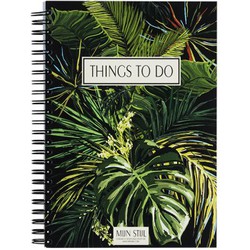 Mijn Stijl - Boekje Things to do donker botanical