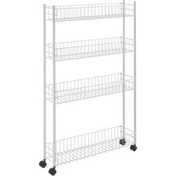 Metaltex Fino Opbergrek 4 Etages 58x16x95 cm Wit
