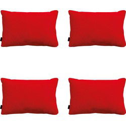 Madison -  Sierkussen Panama red - Ca. 40x60 cm - Set van 4