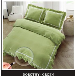 Luna Hotel Home Collection - Dekbedovertrek - Dorothy - Mos Groen