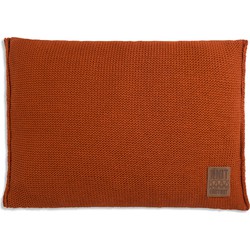 Knit Factory Uni Sierkussen - Terra - 60x40 cm - Inclusief kussenvulling