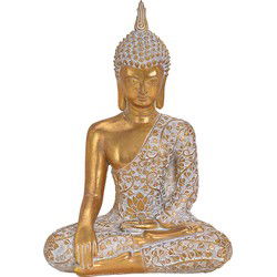 Buddha van Poly Goud (B/H/D) 22x32x14cm