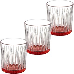 Luxe Exotic Collection Drinkglazen set 6x stuks op oranje basis 330 ml - Drinkglazen