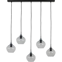 Light and Living hanglamp  - zwart - glas - 2937612