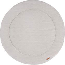Baby's Only Boxkleed rond Sense - Parklegger - Speelkleed - Kiezelgrijs - Ø95 cm - Zachte rib corduroy stof - Extra dik - Tweezijdig te gebruiken