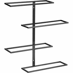 Beliani EINSTEINIUM - Wandkast-Zwart-IJzer