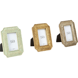 Set van 3 decoratieve bronzen en gouden glasframes H12