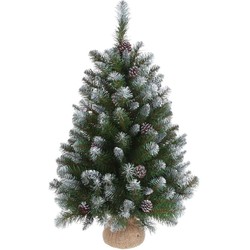 Triumph Tree kunstkerstboom met jute empress spruce - 90x71 groen