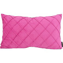 Velvet Cross Roze | 30 x 50 cm | Kussenhoes | Velvet/Polyester