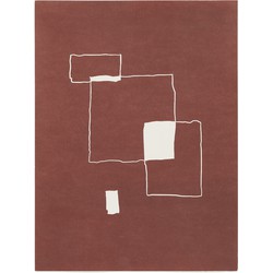 Kave Home - Evilda vel rood papier 42 x 56 cm