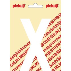 Plakletter Nobel Sticker witte letter X - Pickup