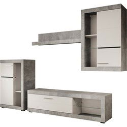 Meubella - Wandmeubel Ruth - Betonlook